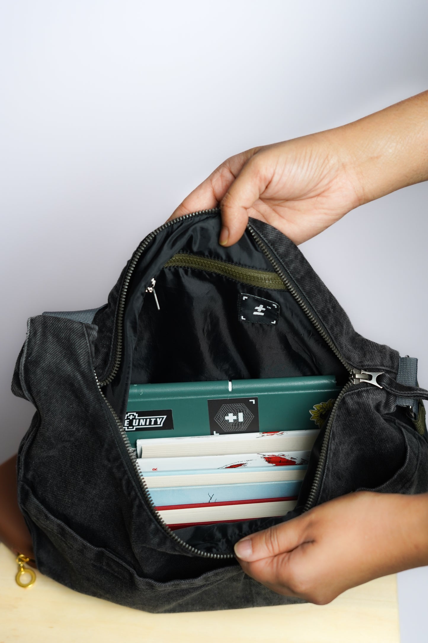 Black Denim Bag in India