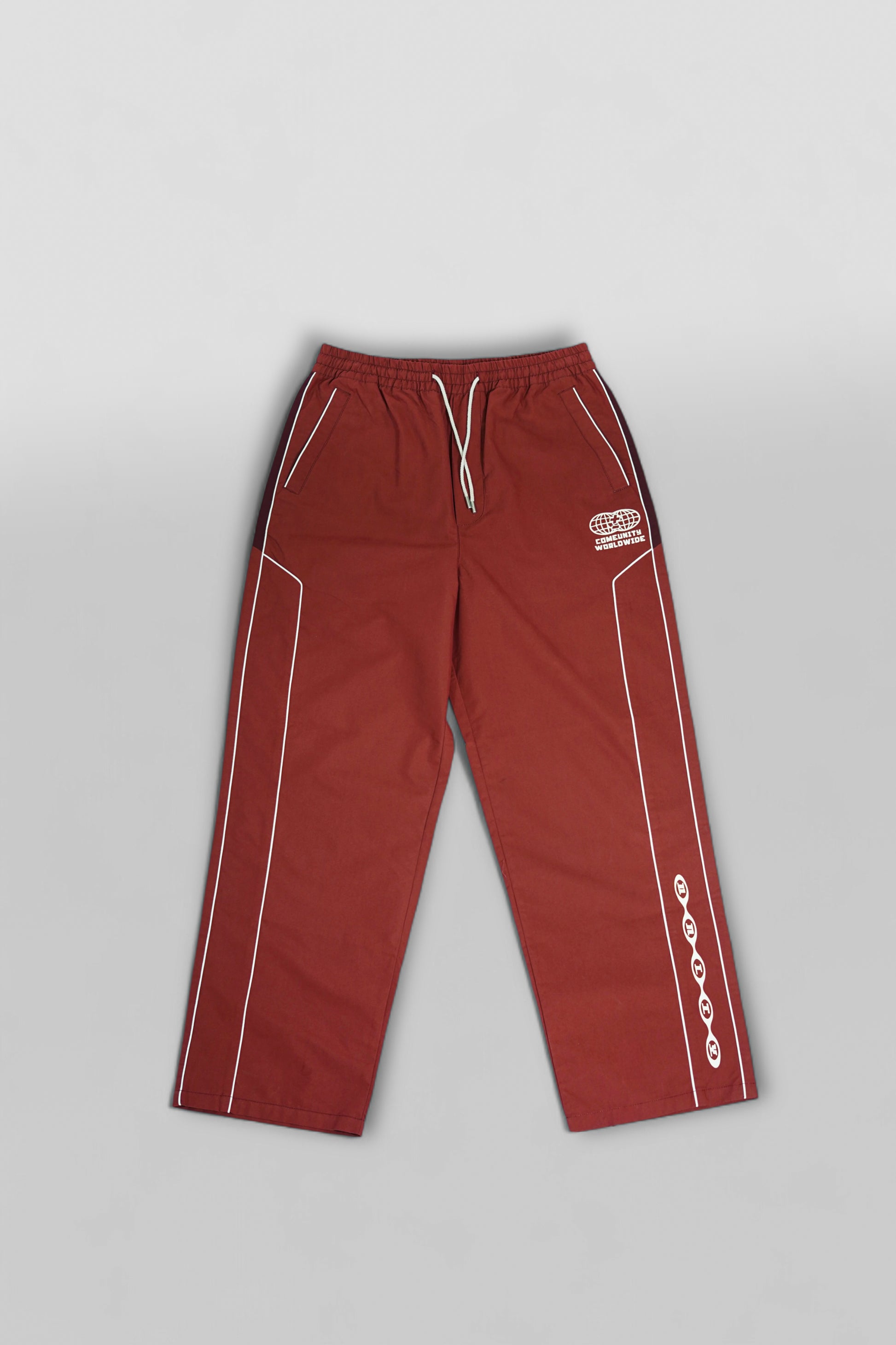 COMEUNITY Brand Red Piping Pants