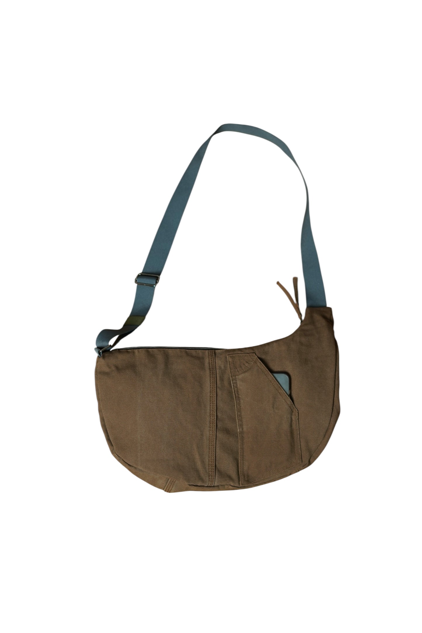 UPCYCLED MESSENGER BAG (BROWN)