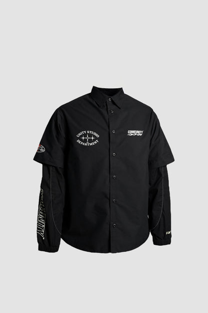 COMEUNITY Streetwear Brand Dual Hand Shirt