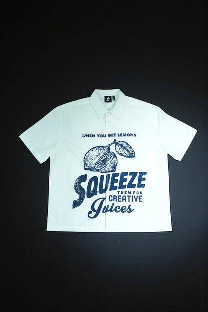 COMEUNITY WHITE & BLUE Lemonade Shirt