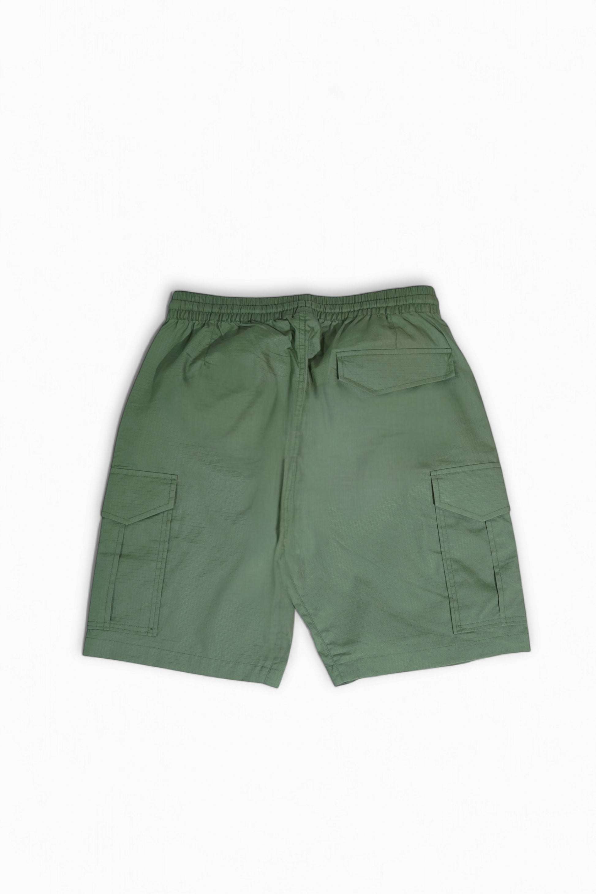 Comeunity Green Cut&Sew Streetwear Shorts Back Image