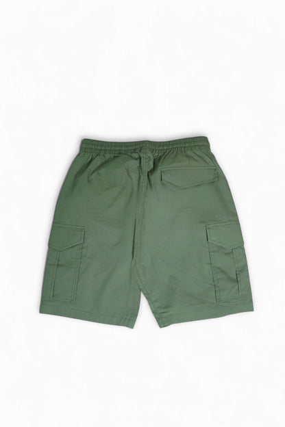 Comeunity Green Cut&Sew Streetwear Shorts Back Image