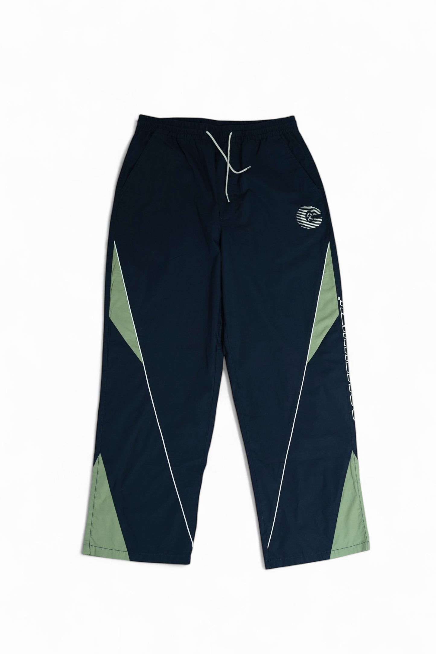 NAVY BLUE RETRO TRACK PANTS
