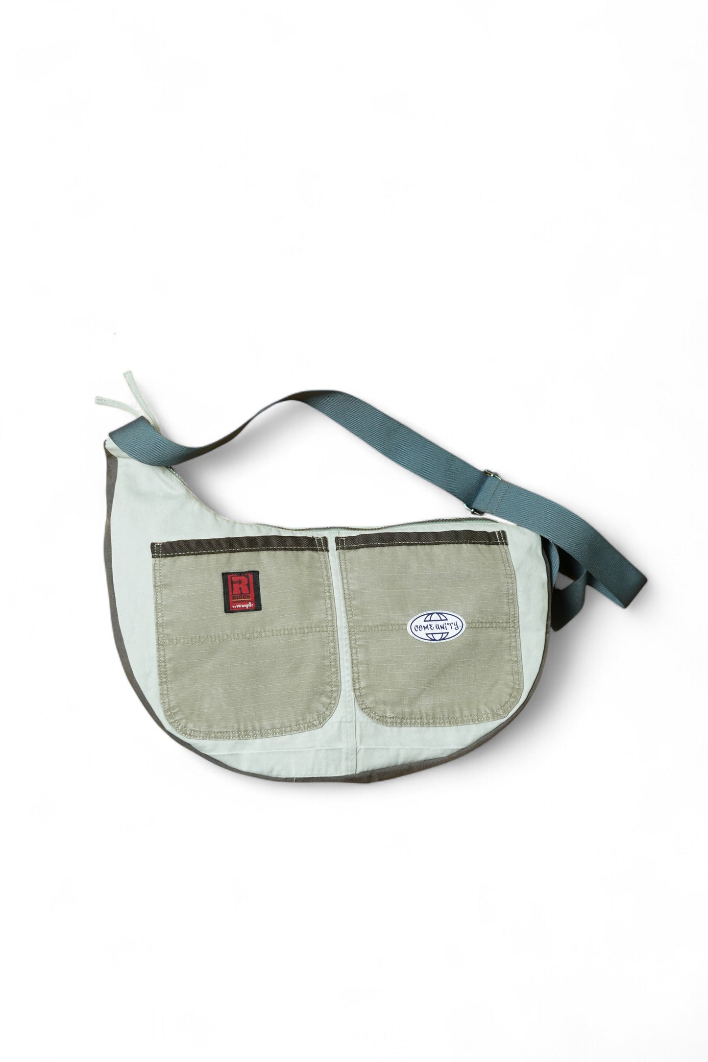 UPCYCLED MESSENGER BAG (DUAL POCKET)