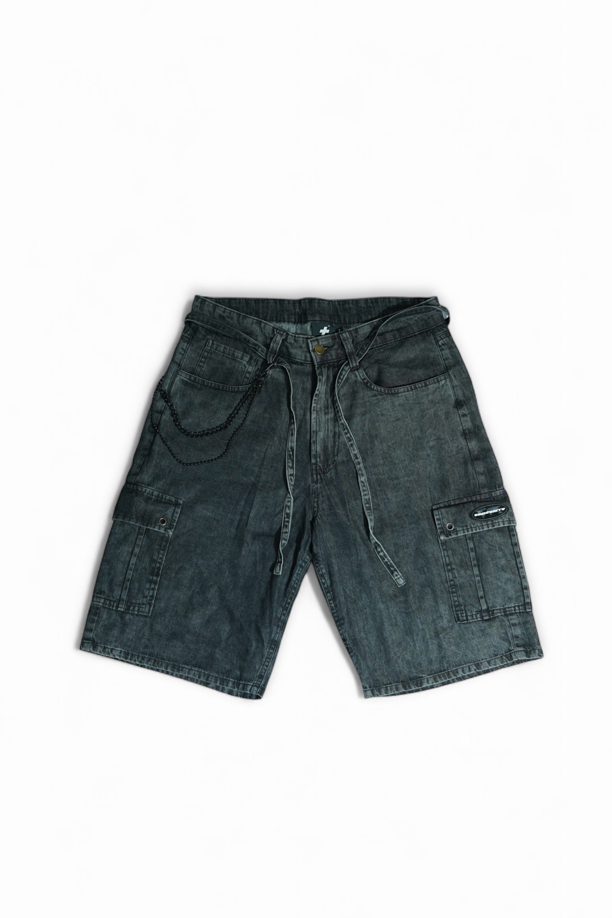 Washed Denim Jorts COMEUNITY Streetwear Brand