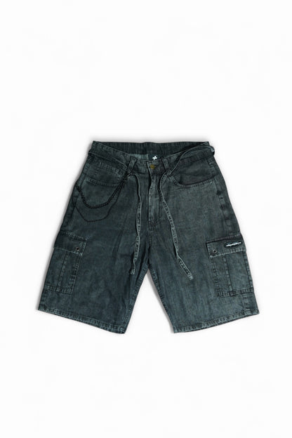 Washed Denim Jorts COMEUNITY Streetwear Brand